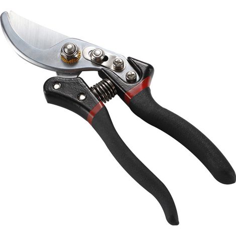 Garden pruners - non-slip scissors with lockable handle for pruning gardens and shrubs - 21 cm (1/3)