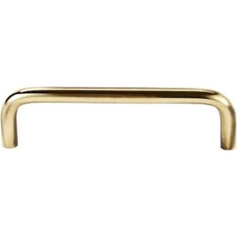 Poignée de meuble design, distance entre les trous 160 mm, pour cuisine, salle de bain, étagère, alliage d'aluminium, or, 2 pièces (1/4)