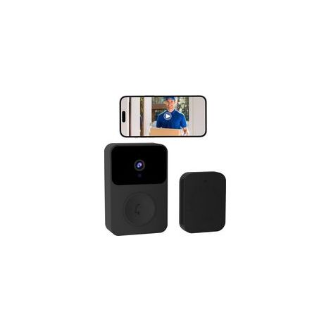 Sonnerie sans Fil avec Caméra, Jeu de Sonnerie Électronique 150M avec Récepteurs Plug-in, Vision Nocturne, Audio, Bidirectionnel pour la Maison, Le Bureau, l'hôtel
