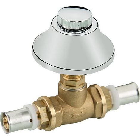 Raccord a sertir p. multi TH robinet a bille p installation sous crepi + capuchon 1/2" - 20x2-20x2 (1/5)