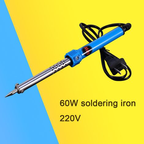 Kit Fer à Souder 60W 220V avec Pannes de Rechange pour Réparation Électronique, Outil de Soudage Professionnel (1/4)
