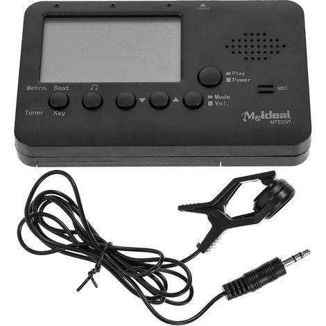 Accessoires pour guitare, accordeur, accordeur pour clarinette et ukulélé, accordeur pour flûte, accordeur pour saxophone-10.00X6.30X1.80CM-Black (1/3)