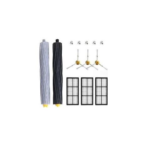 Set di accessori TAISHENGDA da 12 pezzi per robot aspirapolvere, compatibile con le serie iRobot Roomba 800 e 900, rulli in gomma, spazzola laterale, filtro (1/5)