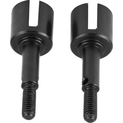 2 essieux de roue en alliage d'aluminium pour voiture RC HIMOTO 1/10 E10MTL/E10MT/E10BP (noir) (1/5)
