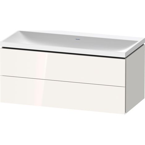 Duravit L-Cube c-shaped Set wandhängend, 2 Schubkästen, ohne
