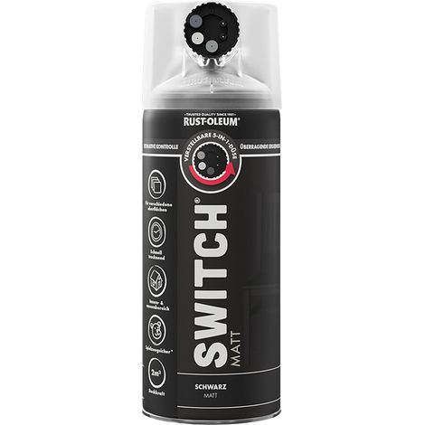 Rust-Oleum Sprühlack Switch 400 ml schwarz matt Lackspray