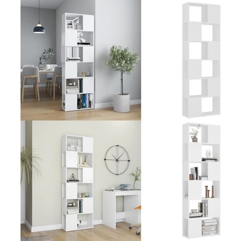 Libreria/Divisorio Bianco 60x24x186 cm - Scaffale - Armadio