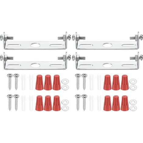Kit de Support de Fixation Universel pour Luminaire, 65mm (2,56"), 4 Ensembles de Barres Transversales de Lumière pour Plafonnier avec Vis pour Lumière Murale, Plafonnier, Lustre (1/5)