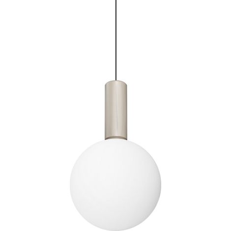 Ideal Lux ODEON Suspension extra-plate de 20 cm, blanche, 1 LED 1250 lm 3000 K