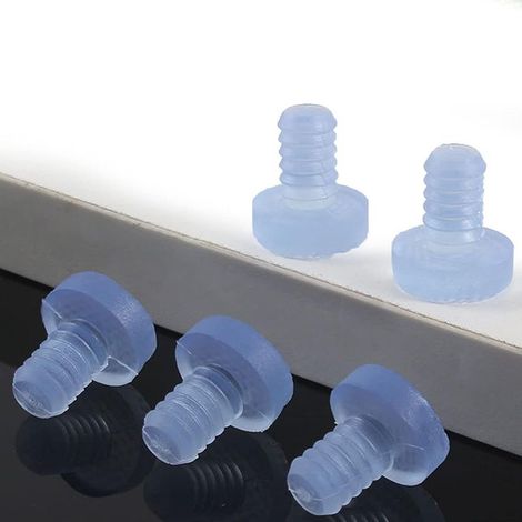 Protection pour meubles Lot de pare-chocs de bureau en bois souple transparent pour table en verre,armoire,meubles,tiroirs,tables en bois (50pcs) (1/5)