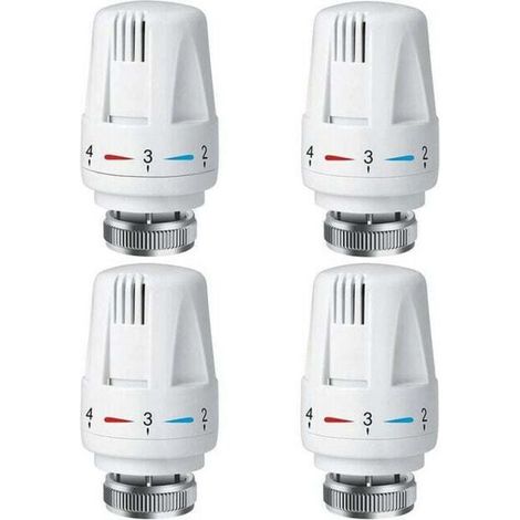 [NIEMALS VERWENDET] 4 Stück Heizkörper-Thermostatkopf, TRV M30 x 1,5 Heizkörper-Thermostatkopf, Heizkörper-Thermostatventil, Heizkörperventile für Heizsysteme für Zuhause und Büro