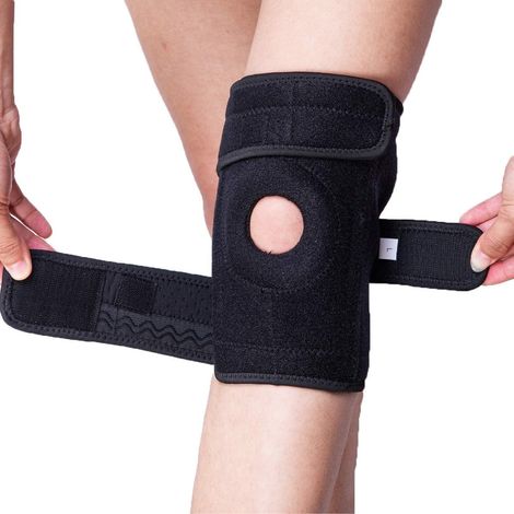 ZHIJIA PREMIUM genouillère compression ajustable stabilisateurs latéraux soulage douleur ménisque ligament tendinite homme femme (1/5)