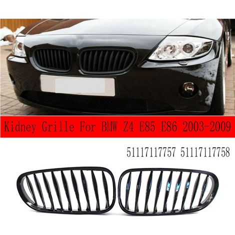 Ersatz-Frontstoßstangengrill-Zierleistensatz für Z4 E85 E86 2003-2009, Teilenummern: 51117117757 51117117758