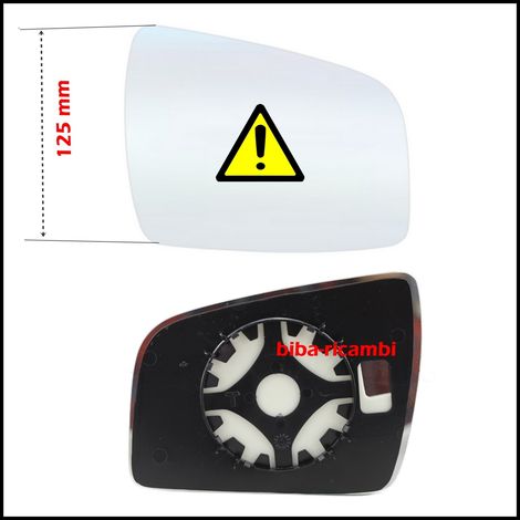 Piastra specchio retrovisore lato dx-passeggero opel zafira b dal 2008-