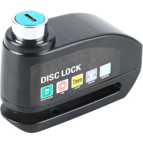 Alarme antivol de disque pour vélo, antivol de sécurité, équipement de sécurité pour VTT et vélos électriques, noir (1/5)