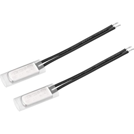 Thermostat KSD9700 - Lot de 2 - Métal - Interrupteur 85°C NC - Protection Moteur et Électroménager - 250V 5A (1/3)
