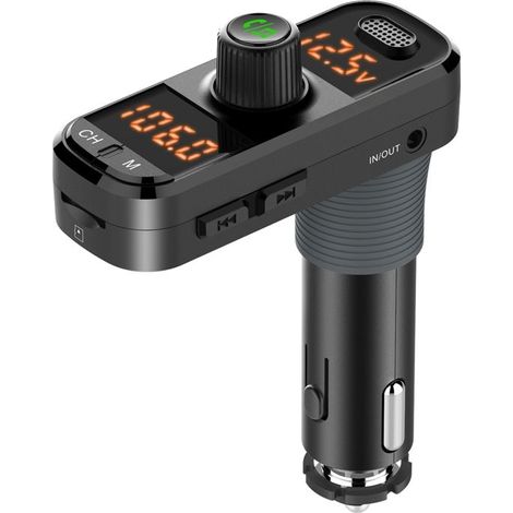 Transmetteur Bluetooth voiture FM 5.0 émetteur radio voiture BC70 mains libres autoradio voiture 11 chargeur voiture adaptateur un (1/5)