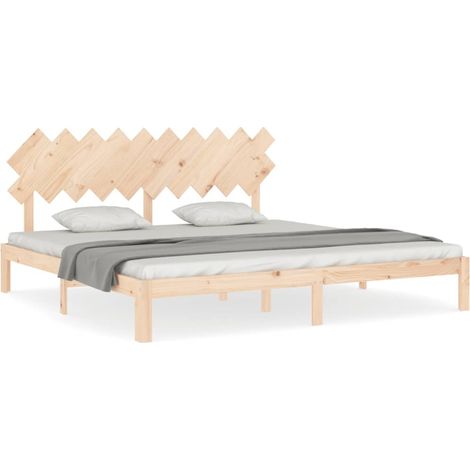 Maison Exclusive - Massivholzbett ohne Matratze 200x200 cm Kiefer