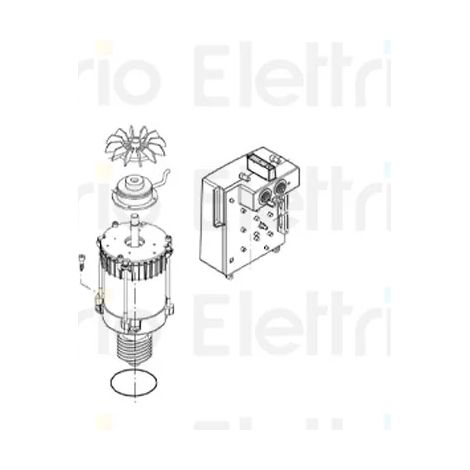 beninca pièce détachée alimentation pour frein électrique bull.he reverse 968601865 (1/3)