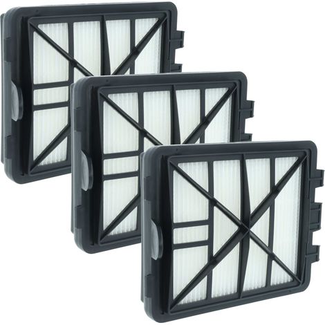 vhbw 3x filtro sostituisce Kärcher 6.414-805.0, 64148050 per aspirapolvere - Filtro aria di scarico (EPA), nero / bianco