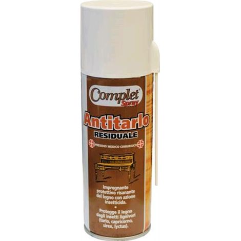 ANTITARLO FUNGICIDA Mod. COMPLET SPRAY da 200 ml protezione mobili antichi