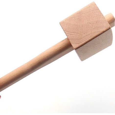 Zimmermannshammer – aus Buchenholz – rechteckig (1/3)