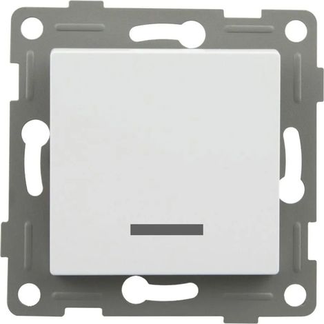 Interrupteur onlex button switch 10A 230V thermoplastique (1/2)