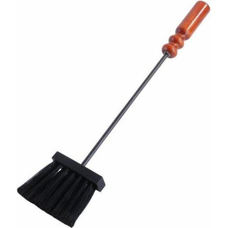 Graues Reinigungsset 55 cm mit Holzgriff