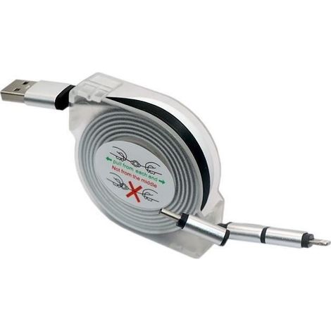 USB-Kabelaufroller - GAO - 3-in-1, 2m, Schnellladung
