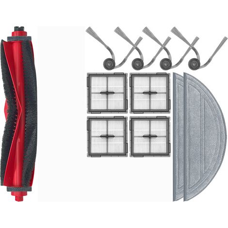 Accesorios para aspiradoras robot Roborock, compatibles con los modelos Q10 s5/Q10 s5+, incluyendo cepillo principal, cepillo lateral, mopa y filtro. (1/5)
