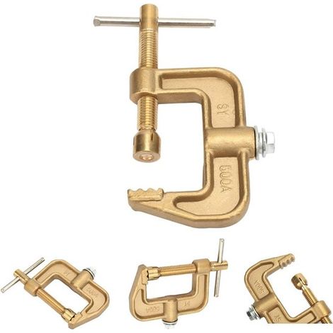 Morsetto di messa a terra in ottone a forma di G Dailygoody, connettore da 500 A per varie applicazioni (1/5)