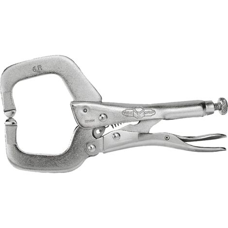 Irwin Vise-Grip Locking C-Clamp, 150mm (6 Inches), Fixed Jaw, Capacity 50mm, Model 405776