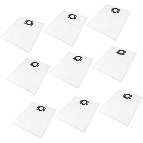 10 pièces sacs à poussière pour aspirateur en non-tissé, sachets de collecte portables pour Karcher MV4 MV5 MV6 WD4 WD5 WD6 (1/5)