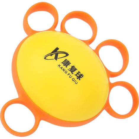 Balle anti-stress pour renforcer la main et les doigts - Exercices de prévention des crampes et rééducation - Orange (1/5)