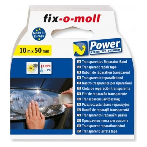Fix-o-moll Klebeband Reparatur 10 m x 50 m farblos - Fix-o-moll
