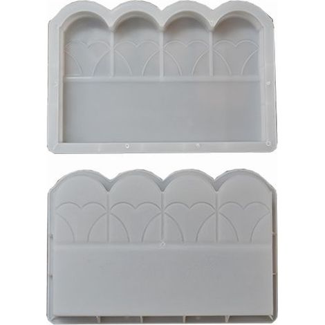 Kunststoff-Betonform für Gartenzäune, DIY-Pflasterform für Rasenkanten und Einfahrten, Form für Zementziegel, wiederverwendbares Werkzeug für Maurerarbeiten im Außenbereich (1/5)