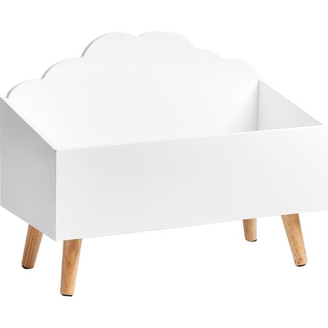 Kinder-Aufbewahrungstruhe Wolke, MDF, weiß - ZELLER