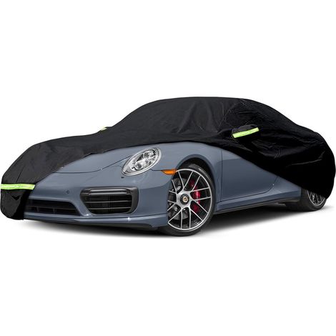 Bâche Voiture Extérieur Respirante Compatible avec Porsche 911(991/992/996/997 Serie) 1998-2024, 6 couches Housse de voiture imperméable, Toutes saisons, Avec fermeture éclair et bandes coupe-vent (1/5)