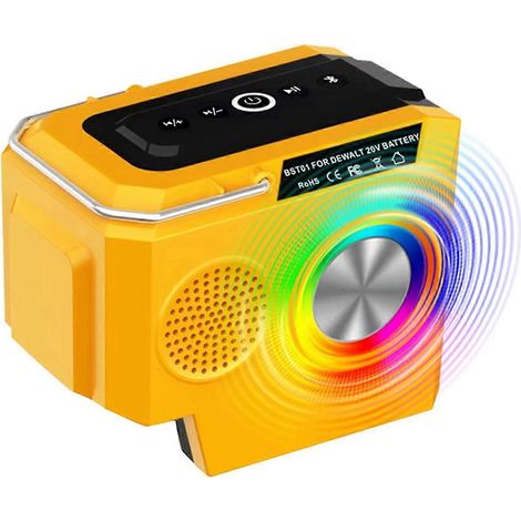 Tragbarer Bluetooth-Lautsprecher für 18-20V Li-Ion-Akku (siehe Abbildung) (1/5)