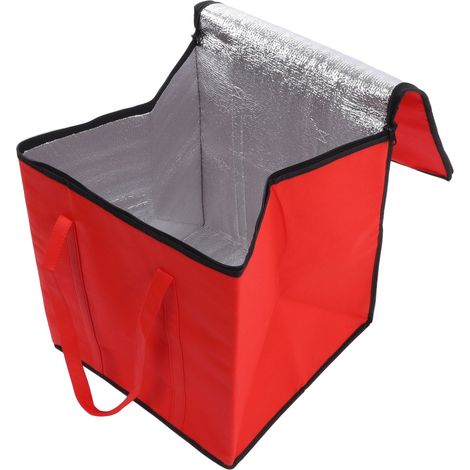 Sac isotherme portable en aluminium 40x40x45 cm pour conservation chaleur, multi-usage pique-nique et transport repas. (1/5)