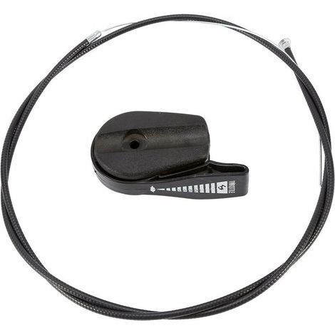 Câble d'accélérateur pour tondeuse à gazon Universel 65 '' Commande de remplacement de câble d'accélérateur Kit pour kit de poignée pour tondeuse à gazon Pièces de tondeuse à gazon GXV160 (Noir)--TRIM (1/5)