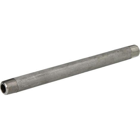 Double nipple de tuyau en inox 1/8'' x 120 mm