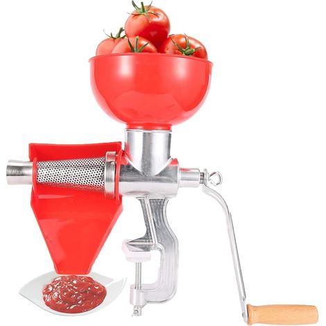 Presse Tomate Epepineuse Tomate Presse-agrumes Manuel en Alliage D'aluminium Presse-fruits pour Fruits, Tomates, Citron, Orange, Légumes 27 X 34 X 22cm (1/5)