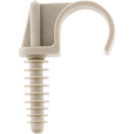 Lot de 10 fixe tubes Ø20mm - Gris - Zenitech (1/3)