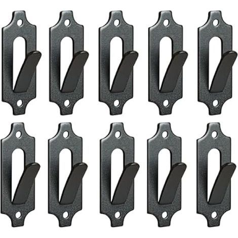 Support Pour Tête De Cerf - Support Euro Mount En Acier Inoxydable Noir - Pour Crâne De Cerf Bouc Sanglier Ours - 1 Pièce (1/3)