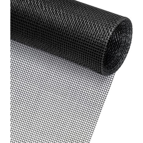 Moustiquaire Fenetre 120 x 300 cm, Filet Moustiquaire Découpable Indéchirable, Maille d'Écran Anti-Mouches, Anti-Insectes, DIY Écran de Fenêtre (1 Pièces)