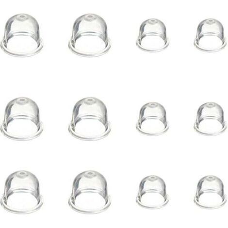 12 Pièces Carburateur Amorce Pompe Ampoule 19 mm et 22 mm Poire Pompe Amorcage Accessoires de Carburateur pour Debroussailleuse Tronçonneuse Souffleur Tondeuse - Bluedeer (1/4)