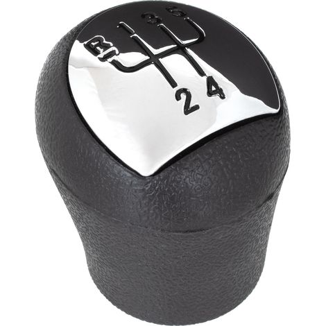 Pomo de palanca de cambios Renault Clio II 01-08 CROMADO + NEGRO ESQUEMA (1/5)