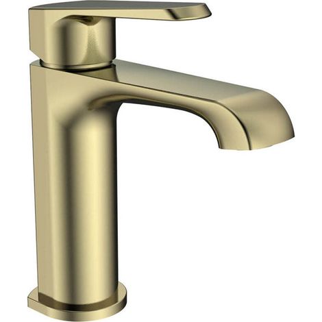 Voda Brenta Mini Mono Basin Mixer - Brushed Brass
