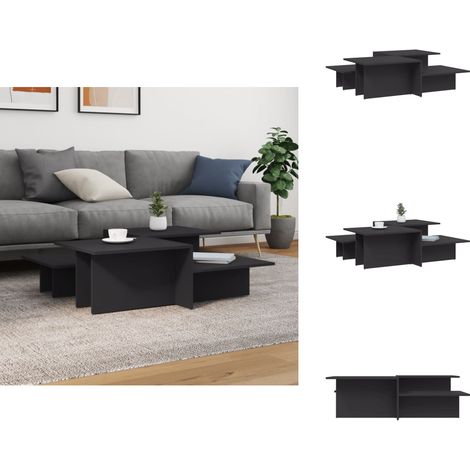 Couchtische 2 Stk. Grau Holzwerkstoff - Couchtisch - Wohnzimmerstil - Grau - Holzwerkstoff - Esszimmertisch (1/5)